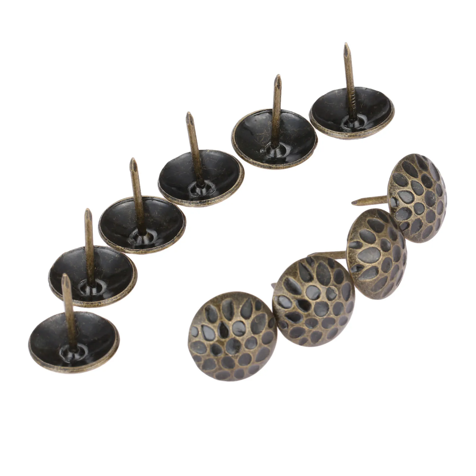 10pcs 19*20mm Upholstery Nails Wooden Box Gift Case Furniture Sofa Decorative Tacks Pushpins Hardware Decor
