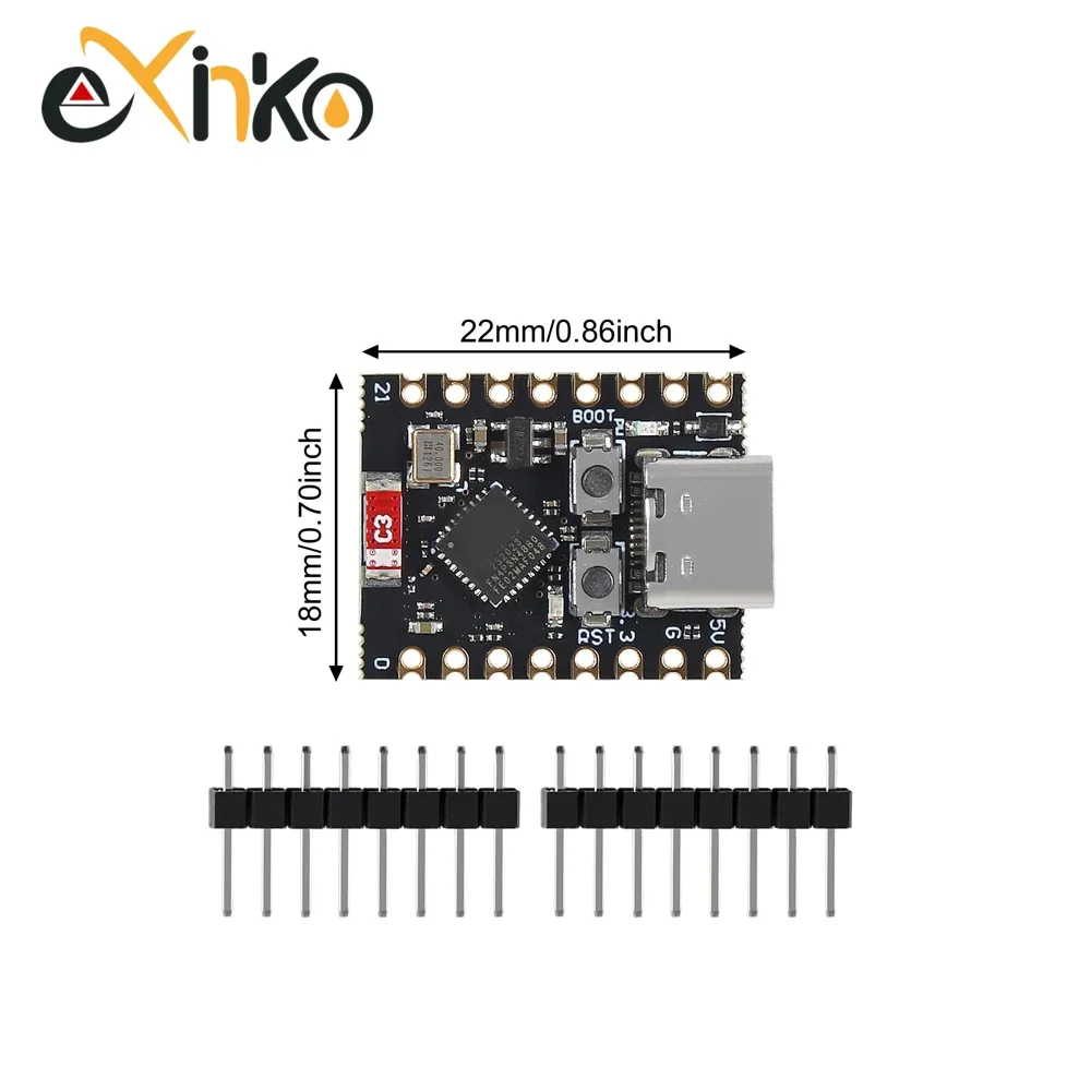 รูปสินค้า ESP32-C3 โมดูลพัฒนา WiFi Bluetooth 4MB Flash สำหรับโปรเจกต์ IoT