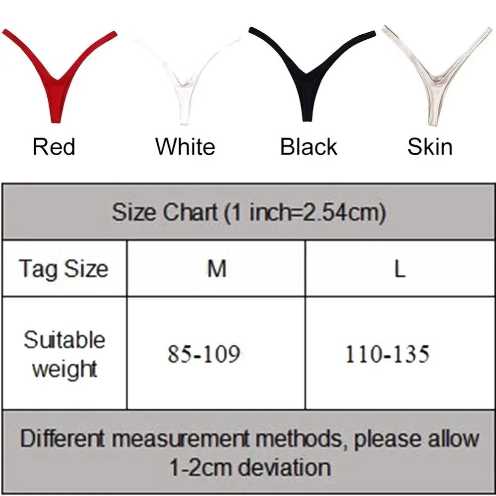 Innovative Deep V Look Thong Panties Cotton Equipped with A Sophisticated Women Briefs Comfortable Solid Color Low Waist Bikini