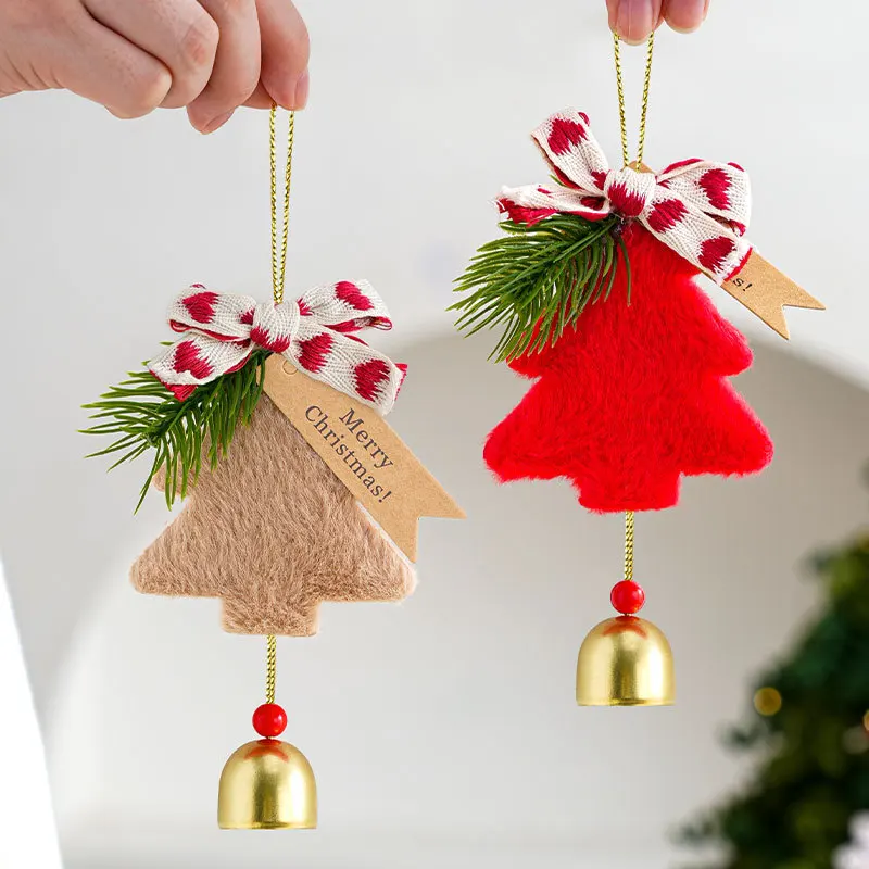 New Christmas Tree Hanging Bell Decorative Doorbell Christmas Wind Chime Gift Suitable for Home Decoration Holiday Decoration