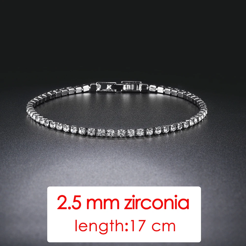 Rose Gold Cubic Zirconia Tennis Bracelet - Elegant Fashion Jewelry Gift