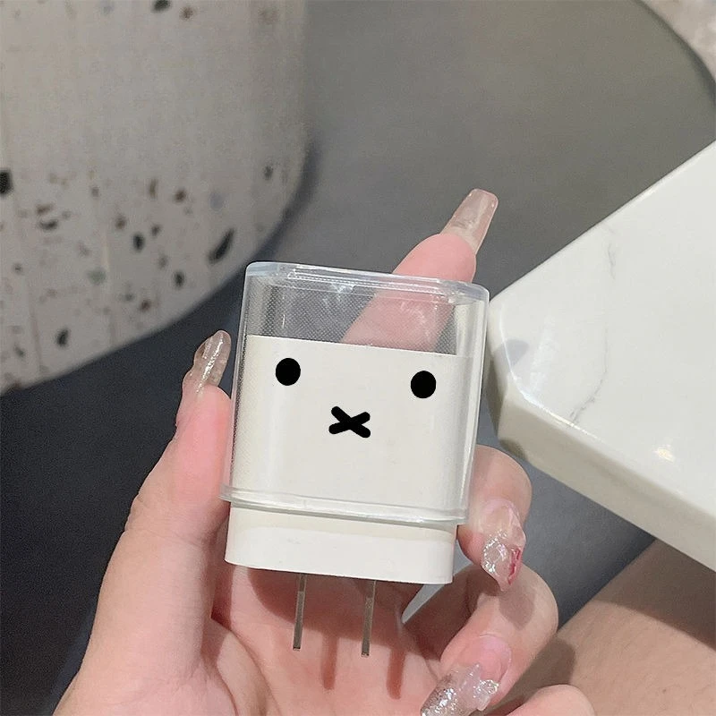 � ​ Miffy Kawaii 18/20W Schnellladegerät-Abdeckung, kompatibel mit iPhone 11/12/13/14/15 Pro Max, Silikon, Anti-Fray-Schutzhülle, Geschenk – Detail 7
