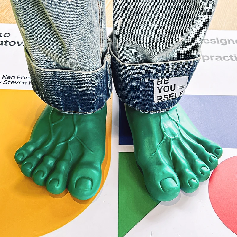 DesignFunnySlippersManFootwearFamilyHouseShoesMenLargeSummerBeachSlippersBoys
