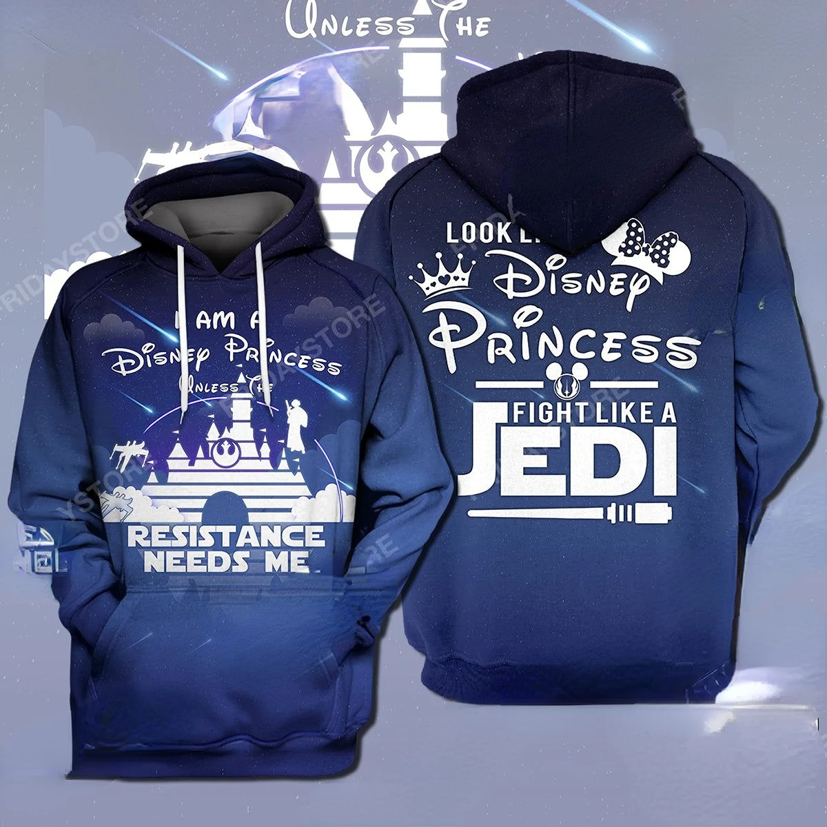 

2023 New Disney 3d Hoodie Star Wars Disney T-shirt I'm a Disney Princess Hoodie