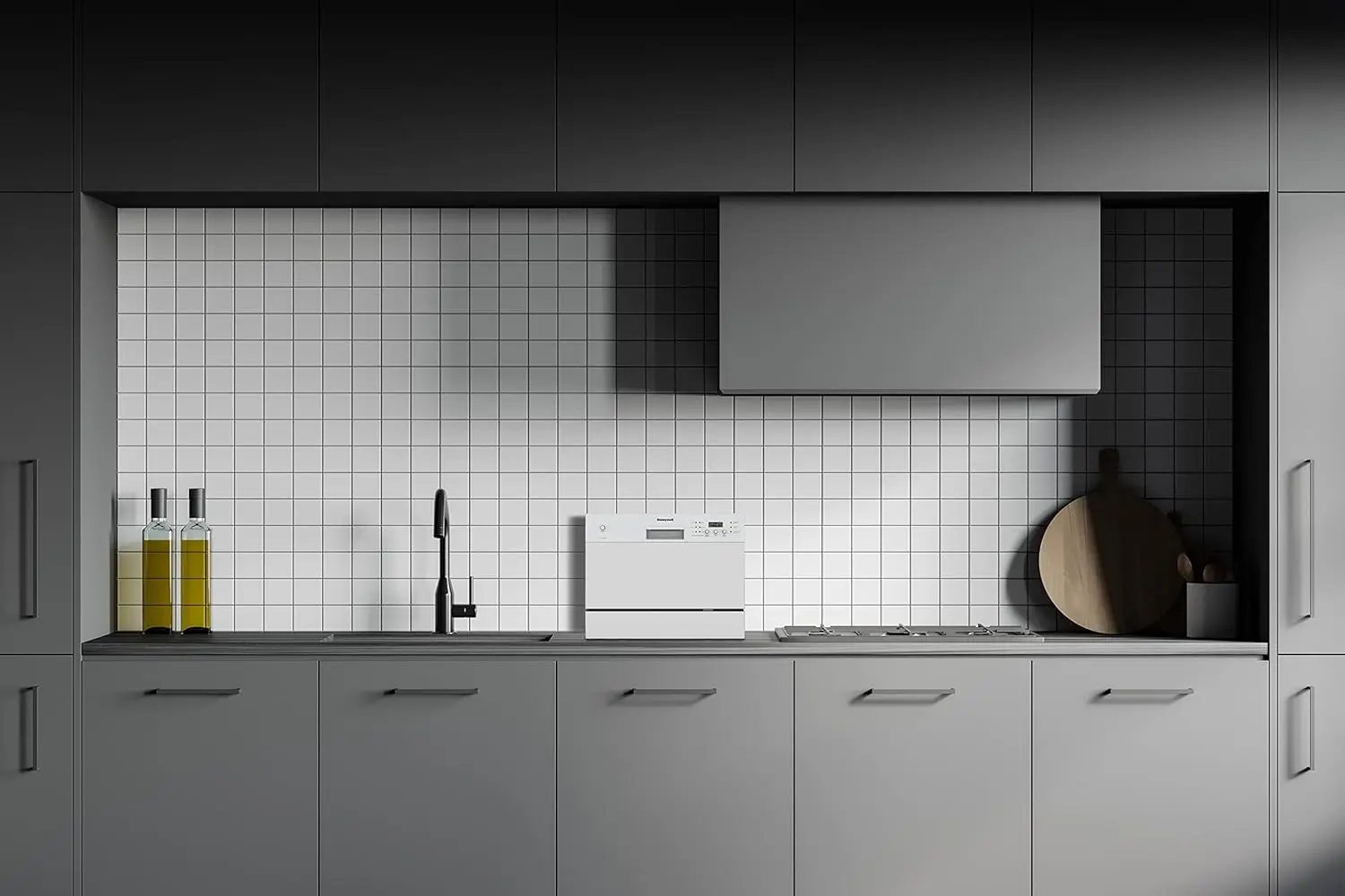 Countertop Dishwasher with 6 Place settings, 6 Washing Programs, Stainless Steel Tub, UL/Energy Star- Stainless Steel