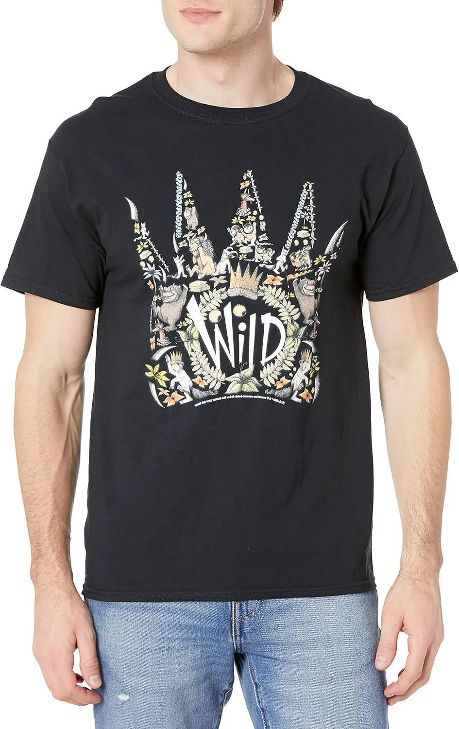 

Men's Crown Collage T-Shirt, Black, Medium