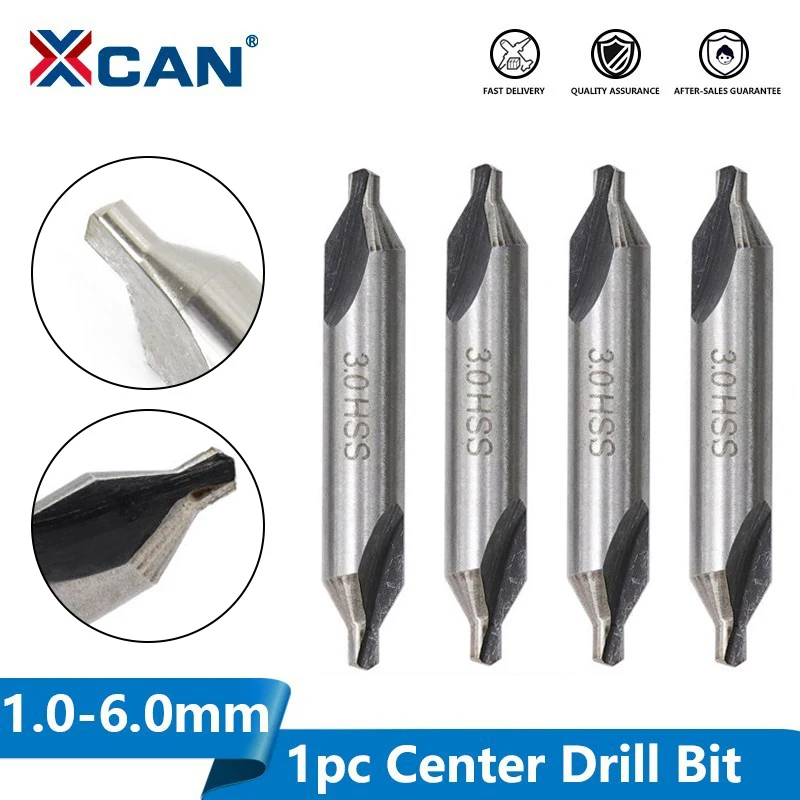 

XCAN HSS Center Drills Bit 60 Degree Metal Drill Bit Power Tools Hole Drilling Hole Cutter 1.0/1.5/2.0/2.5/3.0/3.5/4.0/5.0mm