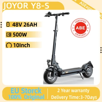 JOYOR Y8-S (ABE) Scooter elettrico da 500 W Motore 48 V 26 Ah Batteria di grande capacità City E-Scooter Portata 110 km Scooter per adulti da 10 pollici