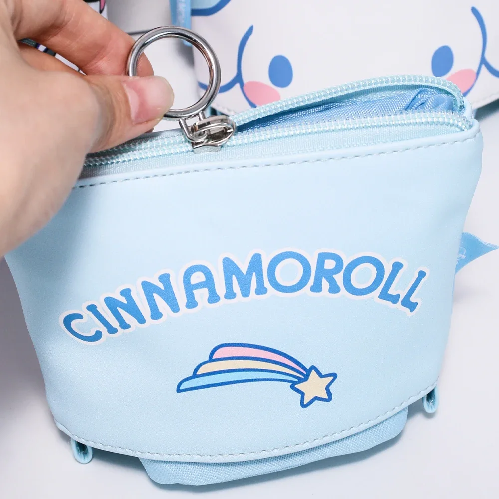 Sanrio Retractable Pencil Case Kuromi Cartoon Student Stationery Pencil Case Organizer Cinnamoroll Cute Organizer Storage Bag
