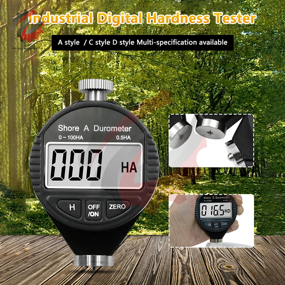 

HA HD HC Digital Shore Durometer 0-100H Sclerometer High Precision LCD Digital Display Hardness Tester Meter For Rubber Sponge