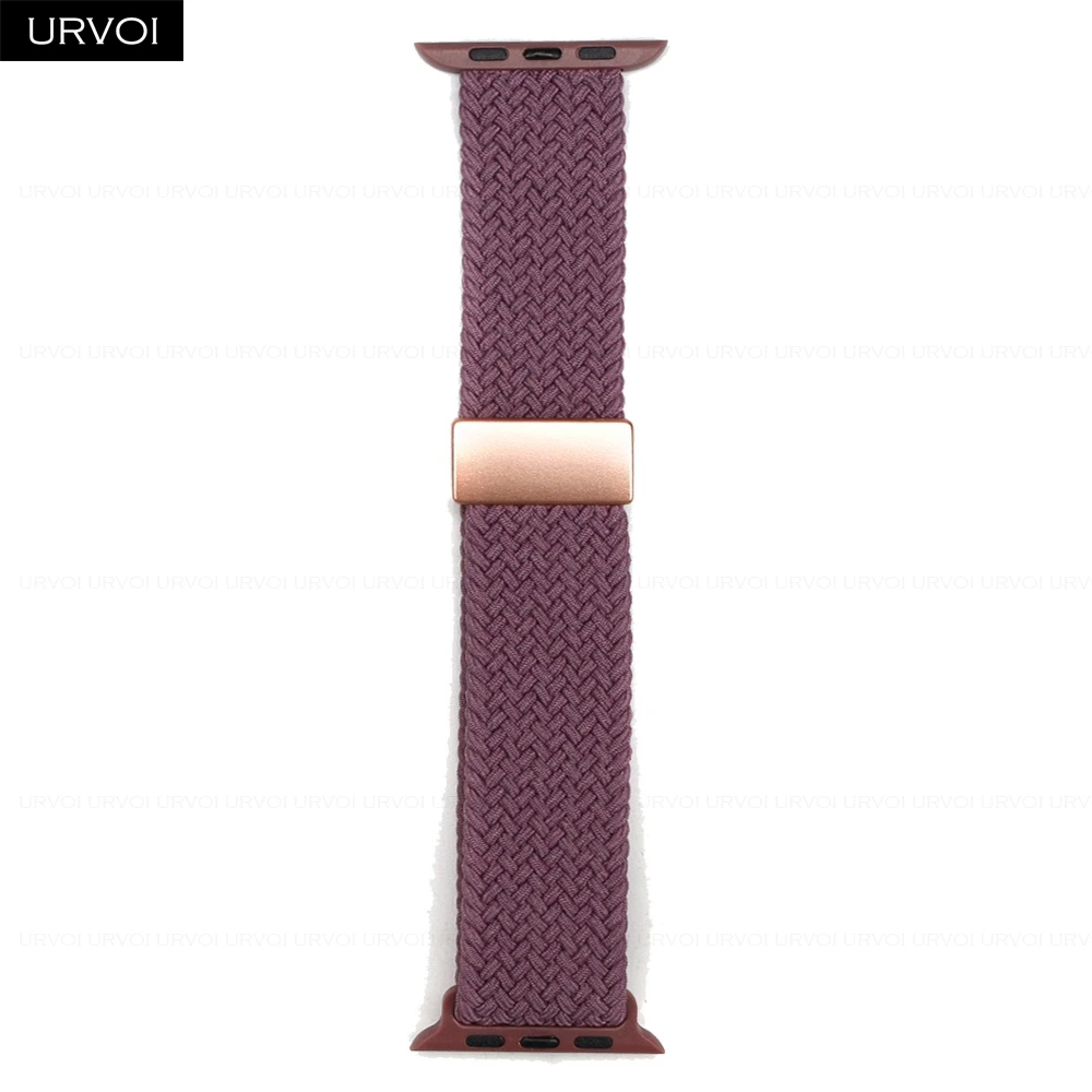 Braided Elastic Nylon Wristband with Magnetic Fold Buckle