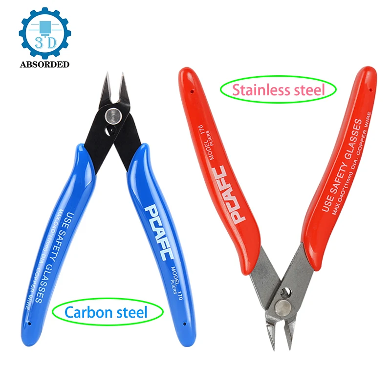 

2PCS Premium Model Plier 170 Wire Cutter DIY Trimmer Diagonal Side Cutting Cable Nippers Cut Line Stripping pliers Side Snips