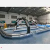 Free Air Shipping 10X6M Outdoor Customized Riding Toys Bumper Car Zorb Ball Racing Court Inflatable Go Kart Race Track 1