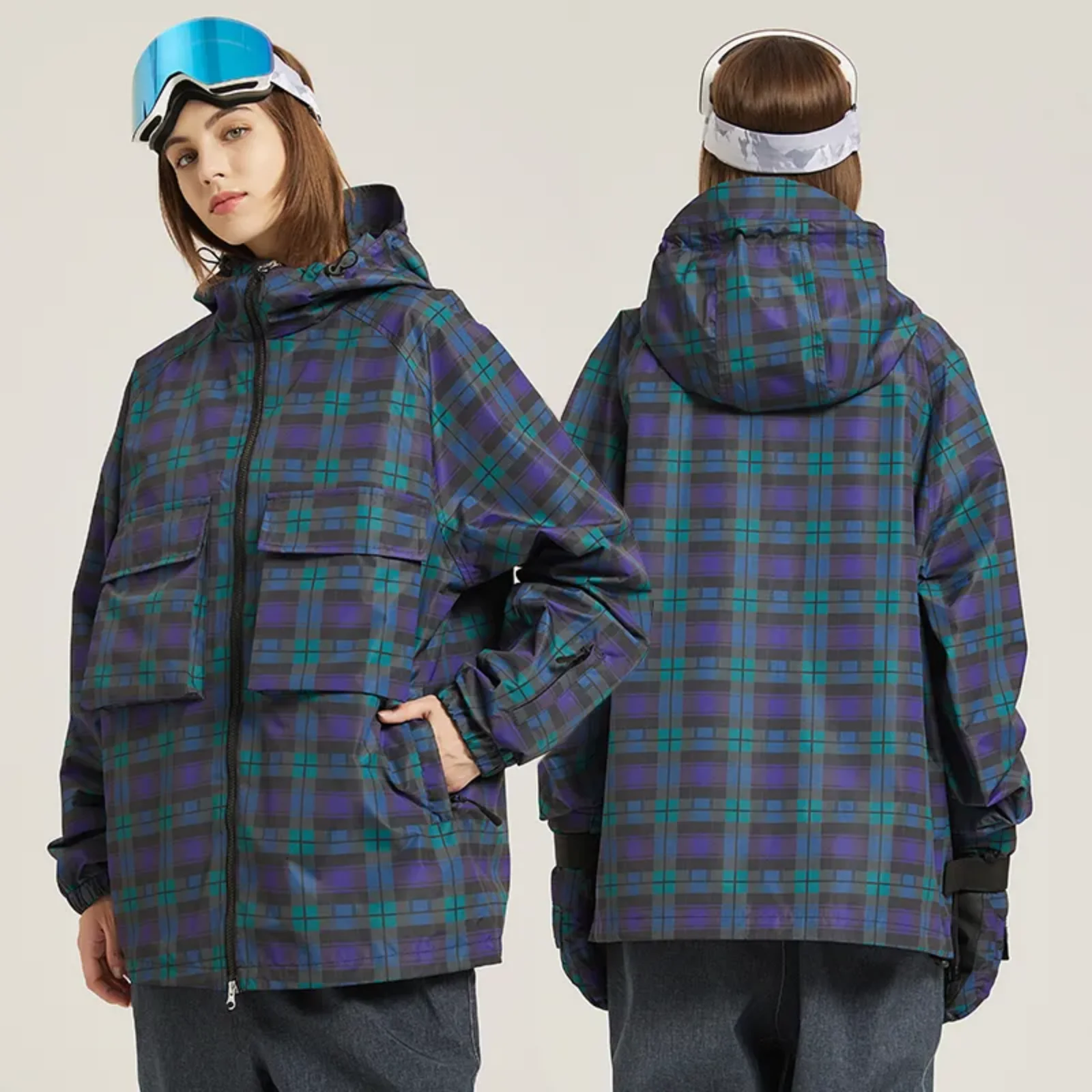 Warm Ski Jacket for Men and Women, Waterproof, Windproof, Skiing and Snowboarding, Female Outdoor Clothing, Fleece, Newest