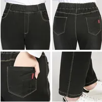 Pant Jeans Women Plus Size 140KG 7XL 8XL 9XL Girls High Waist Female Stretchy Oversized Loose Denim Pencil Trousers Clothing - Image 5