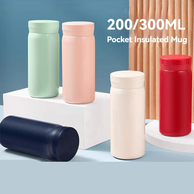 200ml/300ml Mini Insulated Cup Stainless Steel Pocket Cup Car