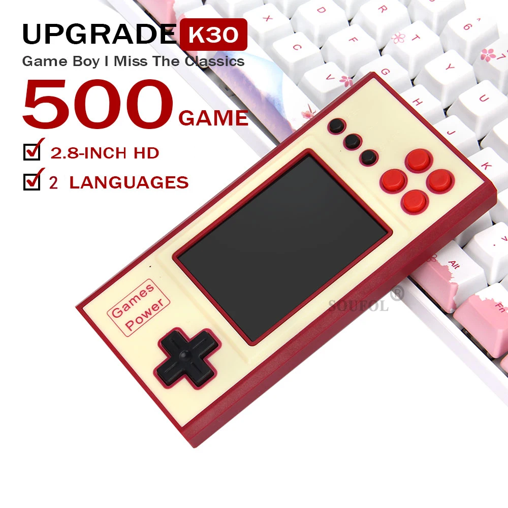Teorema – Mini Consola Portátil De Juegos Arcade Retro Con Joystick Y Botones Intuitivos, Diseño Compacto Para Llevar A Todas Partes, Ideal Para Niños Y Adultos