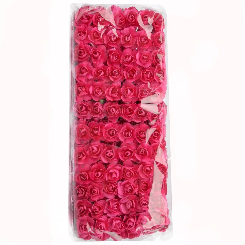 144 Stück künstliche Rosen aus Papier, Blumenstrauß für Valentinstagsgeschenke, Zubehör, Partyzubehör, Hochzeitsdekoration, Heimdekoration – Detail 17
