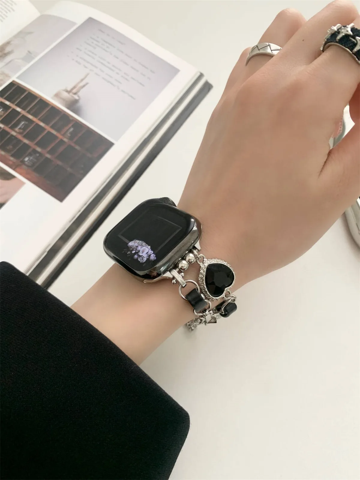 iWatch 42/44/45/46/49mm 38/40/41mm Metal Moda Saat Kayışı Watch Serisi Ultra2 Serisi 10/9/8/7/6/5/4/3/2/1_voghion.com