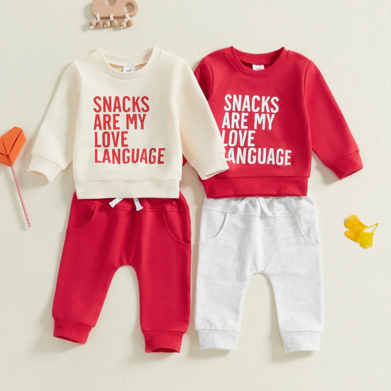 Baby Boys Valentine’s Sweatshirt Set 1
