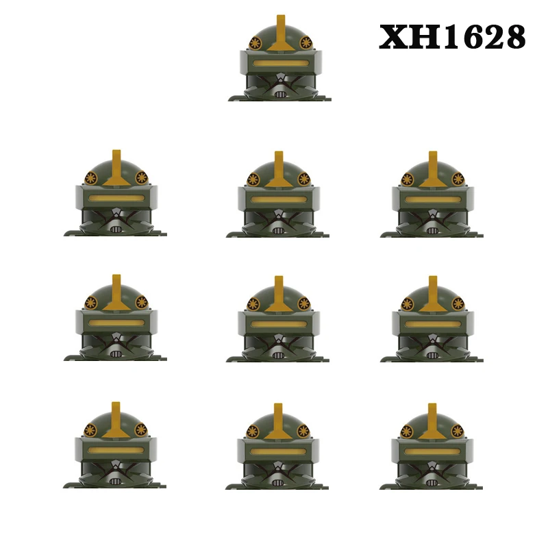 

10PCS/Set Building Blocks 3291st Forest Combat Battalion Brick Clone desert Soldier XH1626 Figure XH1624 mini Assembly Toys