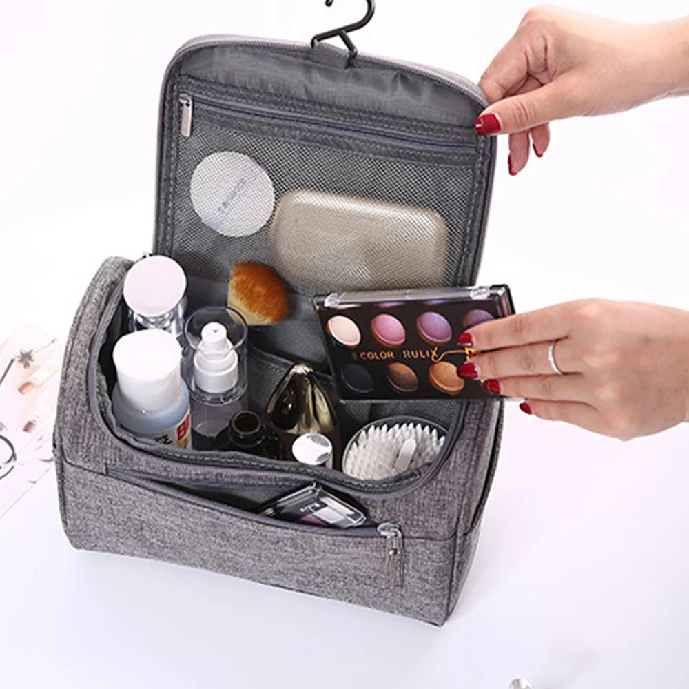 Travel Toiletry Kits Organizer Cosmetic Bags Women Hanging Home Beauty Case Handbag Traveling Portable Unisex Washing Makeup Bag