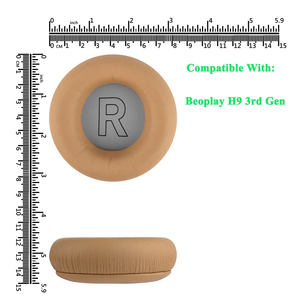 Sheepskin Protein Leather Replacement Earpads Ear Pads Cushions Cups for B&O Bang & Olufsen Beoplay H9 3rd Gen Headphones