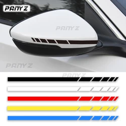 Car Sticker 2 Sets 4PCS Truck Vinyl Stripe Sport Rearview Side Mirror Decal Vehicle Body Accessories 20 * 0.7cm Universal 2023