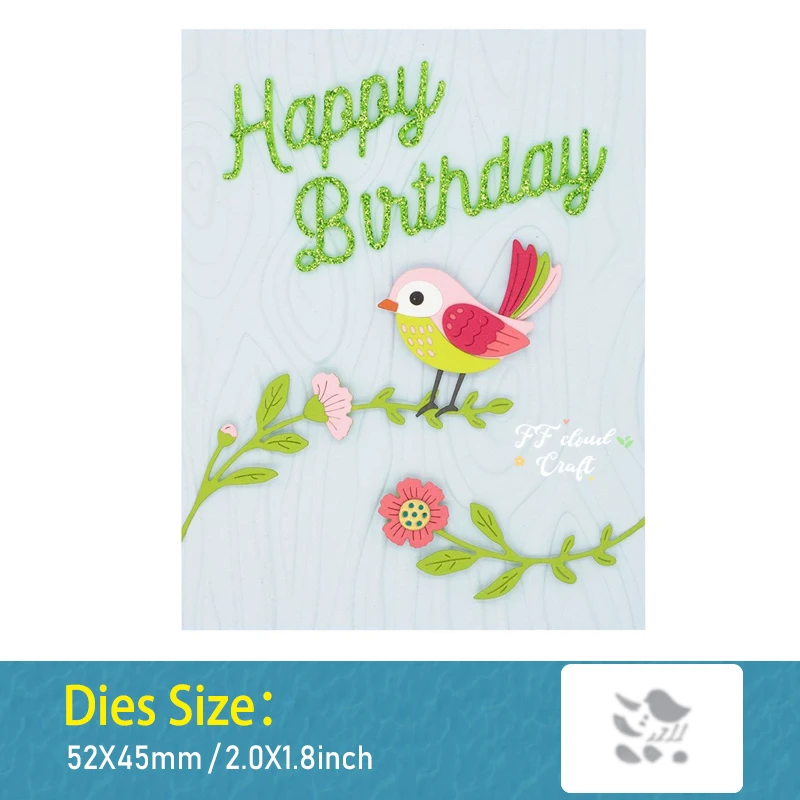 

Cartoon Bird Animal Cutting Dies Greeting Card Scrapbooking Embossing Album Cover DIY Decorative Craft Cutting Dies 2024 New