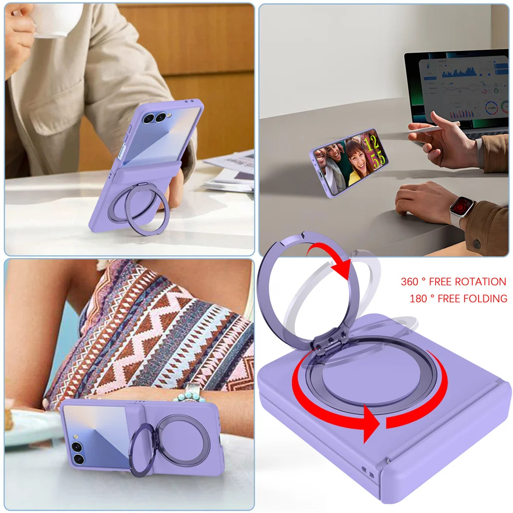 Magsafe Magnetic Phone Case with Hinge Protection & Kickstand