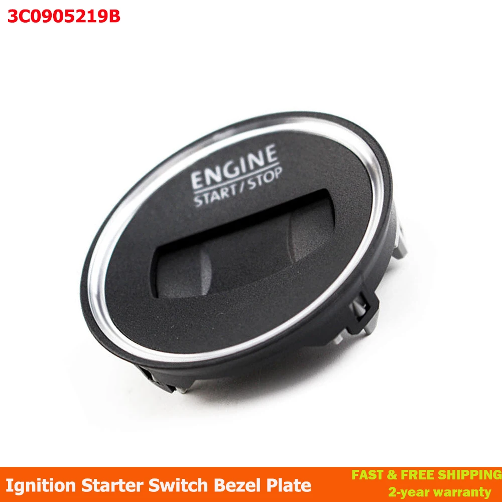 

Ignition Starter Switch Bezel Plate 3C0905219B For VW Passat 2006-2015 CC 2012 2013 2014 2015 2016 Passat CC 2009 2010 2011 2012