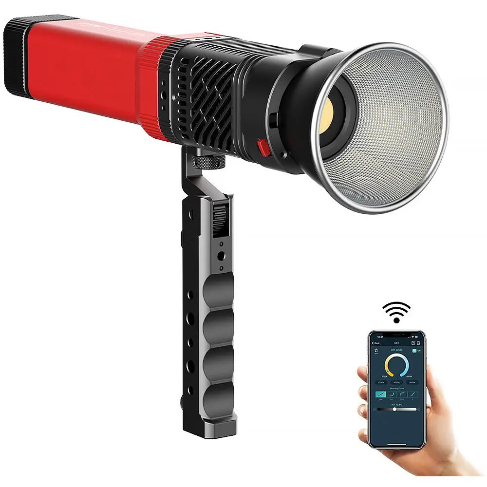 GVM LED 포켓 라이트, 웨딩 사진, 조명용 앱 제어, 2700K-6800K 이중 색상 필 라이트, 60W 손전등, PD60B