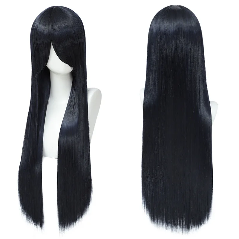 Synthetische Cosplay-Perücke, 80 cm langes glattes Haar, bunt, vielseitig, Kostüm, Party, Anime, Mode, Rollenspiel-Styling – Detail 6