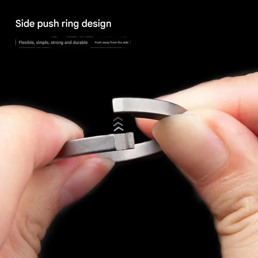 Titanium Alloy Quick Release Belt Keychain