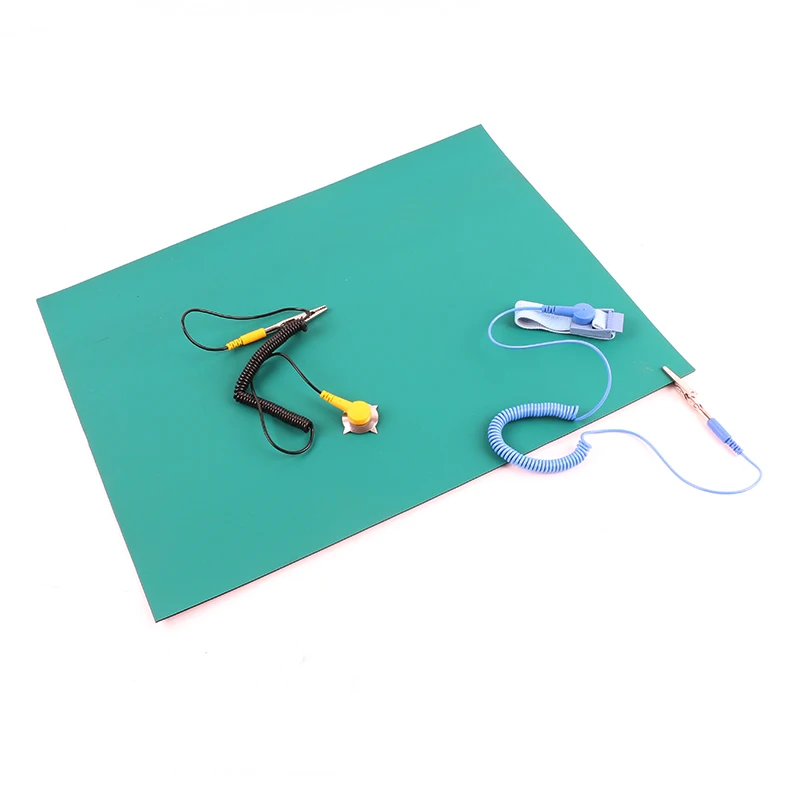 ESD Repair Mat Anti-static Safe Desk Maintenance Platform BGA Soldering Ground Wire Wrist