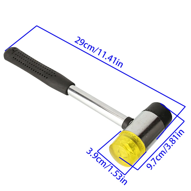 25-40mm 투명 설치 해머 충격 방지 손상 없는 망치 오토바이 ATV 먼지 자전거 유지 보수 도구