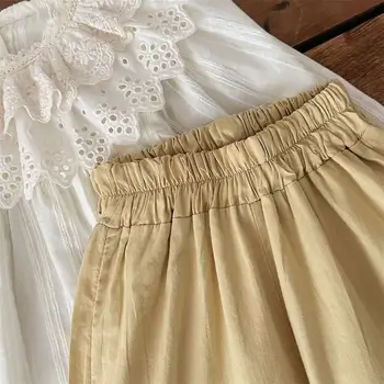 0-3 سنوات من العمر الربيع والخريف طفلة أزياء مزدوجة الدانتيل طوق بأكمام طويلة أعلى فضفاض السراويل واسعة الساق مجموعة 4