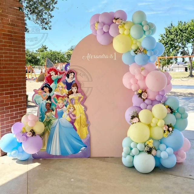 109 pz Disney Belle Princess tema compleanno palloncini arco ghirlanda Kit  32 numero d'oro palloncino compleanno Baby Shower decorazioni per feste -  AliExpress