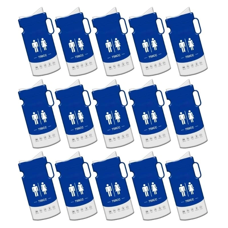 누출 씰 750ml 여행 소변 가방 남성 여성 아이