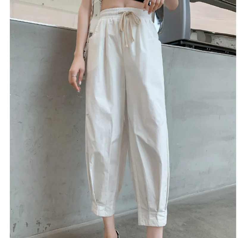 

Black Baggy High Waist Drawstring Sweat Pants Fashion Pocket Straight Wide Leg Pants Street Casual Baggy Mopping Trouser Ladies