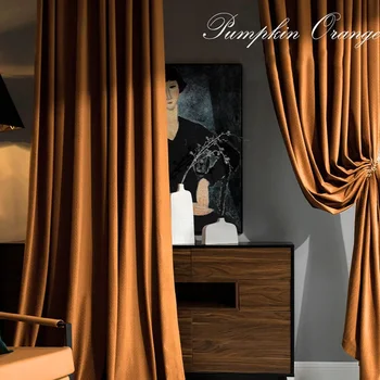 Home Art High-end Curtains for Living Room Luxury Bedroom Blackout Curtain Solid Color Japan Style Fishbone Pattern Room Drapes