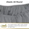 Hotel Luxury Sheet Set, Deep Pocket Design, Super Soft Breathable Sheet for Hotel Bedroom, 4 PCs 4