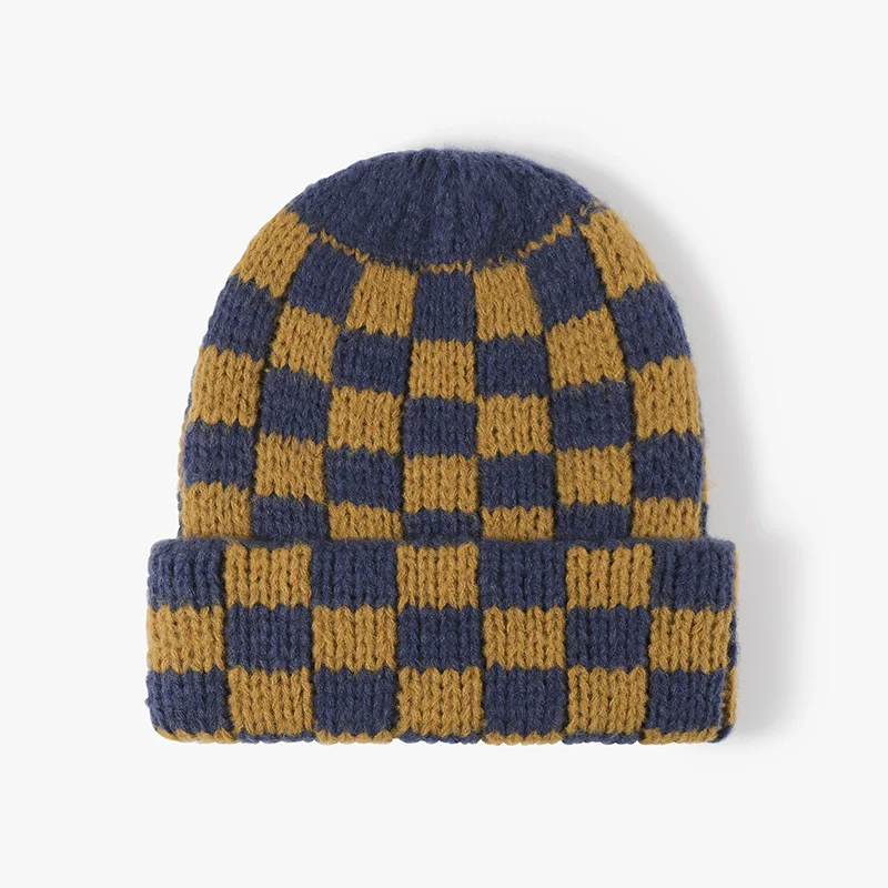 Skull Beanie for Men Women Y2K Knit Winter Hats Warm Soft Stretchy Daily Cap for Cold Weather Daily Headwear