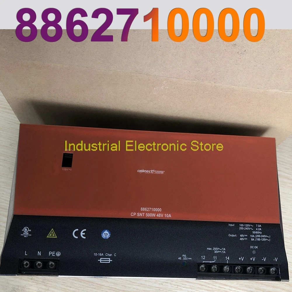 

Новый блок питания CP SNT 500 Вт 48 в 10 А для Weidmuller 8862710000