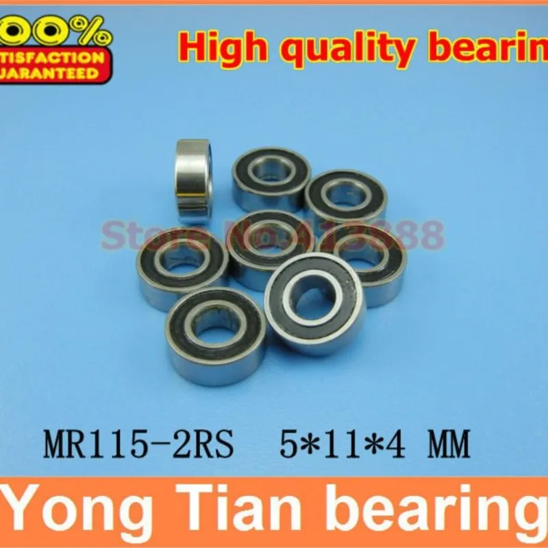 

NBZH 500pcs/lot Free Shipping High Quality Double Rubber Sealing Ball Bearing MR115-2RS 5*11*4 Mm