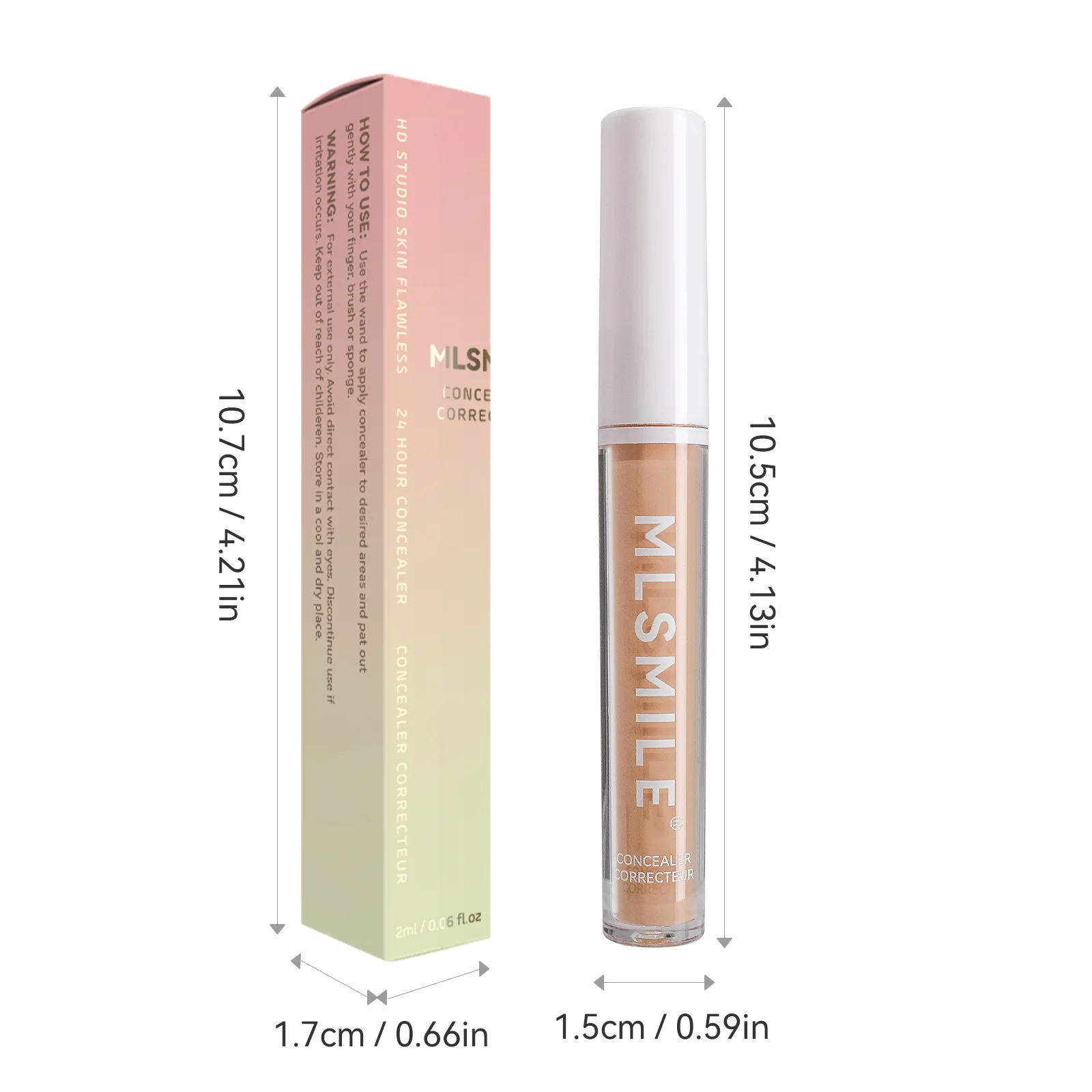 MLSMILE Foundation Concealer Liquid Face Base BB Cream Long Lasting Waterproof Cover Acne Spot Full Coverage Professional Makeup 4