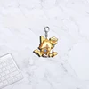 Game Chibis Cartoon Keychains for Accessories Bag Shadow Milk Pure Vanilla Mystic Flour Candy Apple Cookie Keyrings Kids Gift 2