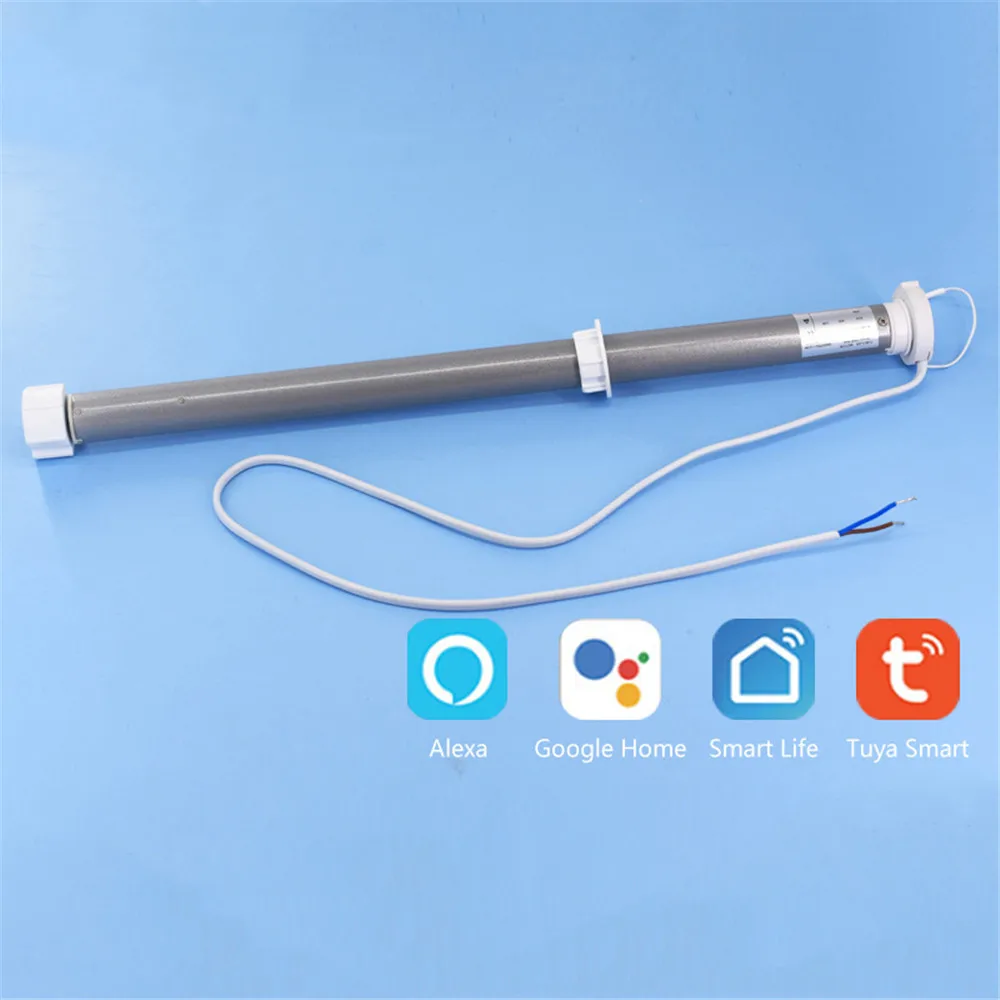 Tuya 스마트 와이파이 롤링 관형 모터, Rf433 원격 제어, 알렉사 및 구글 홈 음성 제어, 직경 38mm 튜브, GM25TEQ 1.1N
