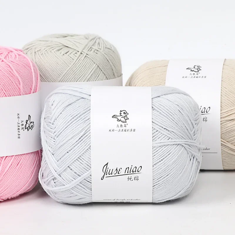 50g High-quality Milk Cotton Yarn, Hand Woven Medium Thick Baby Doll Thread, Handmade DIY Scarf,Hat,Glove,Sweater Crochet Thread 4