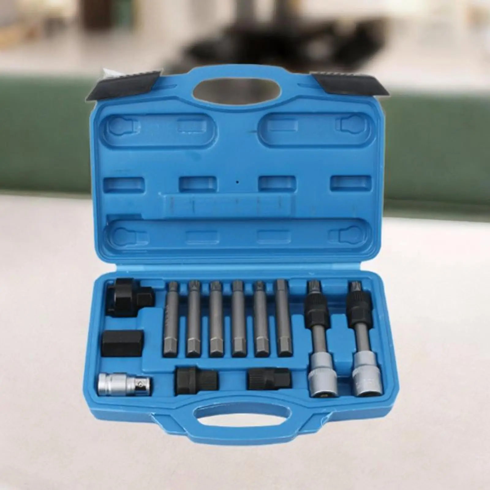 Alternator Pulley Removal Tool Set Heavy Duty Pulley Remover Automotive Mechanic Tools Kit for Vehicle Repair